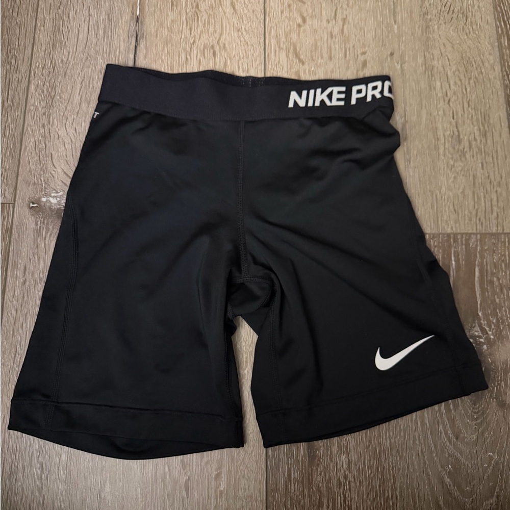Nike Black Training Shorts with White Logo